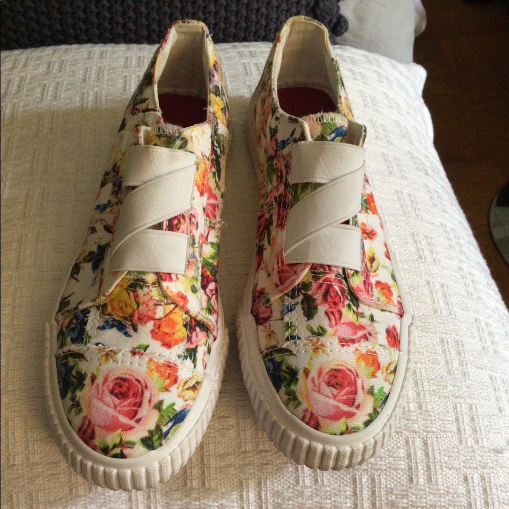 Kids, Blowfish - slip on canvas floral sneakers